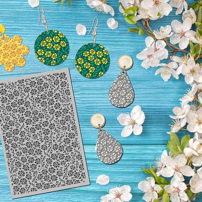 Arbuya Flowers Polymer Clay Texture Mat - Image 4