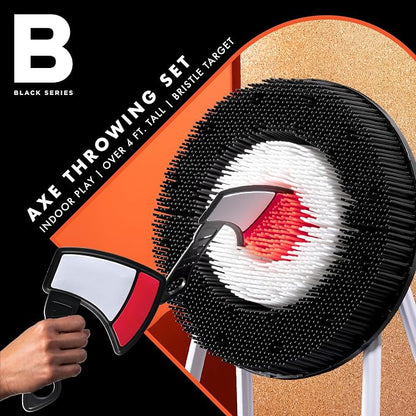 Black Series Axe Throwing Set – Indoor & Outdoor Party Game| Safe Plastic - Image 2