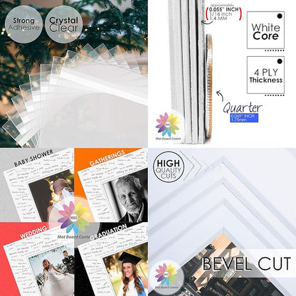 Mat Board Center, 16x20 for 11x14 White Picture Mat Sets - Image 9