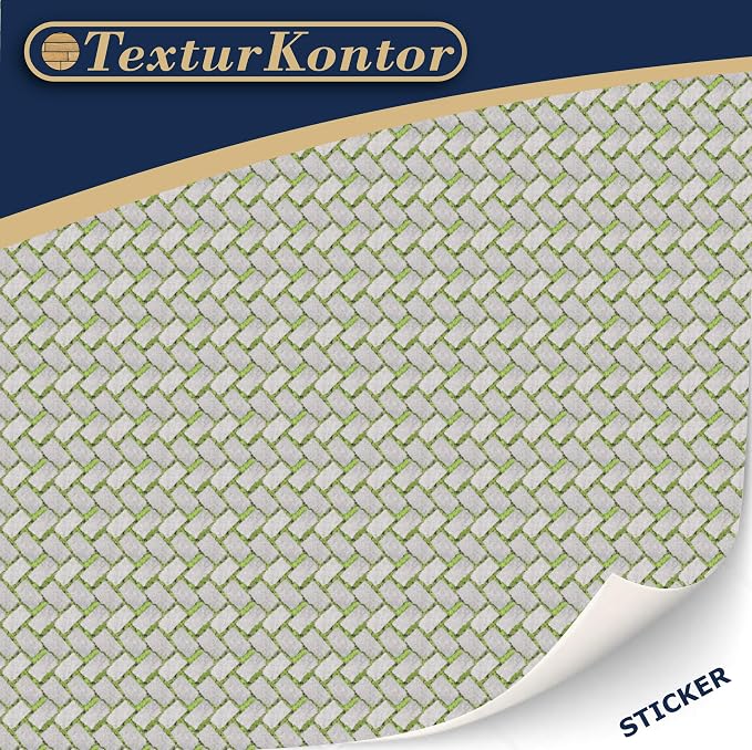3 Sheets Self-Adhesive Decorative Film Paving Stones and Surfaces - Image 2