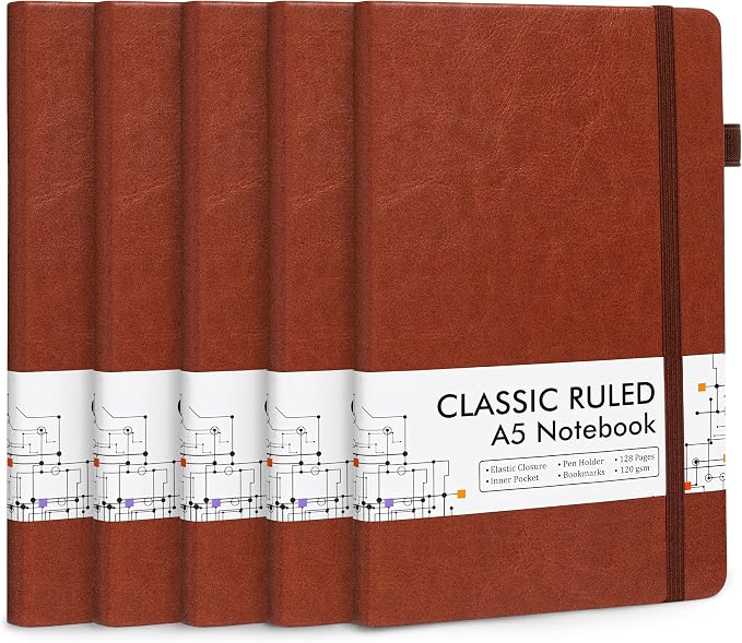 feela 5 Pack Journal Notebook Bulk by feela