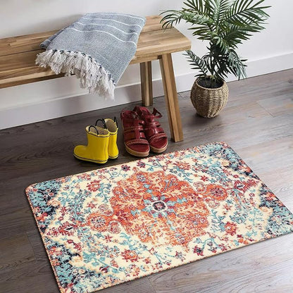 Lahome Bohemian Floral Medallion Area Rug - Image 2