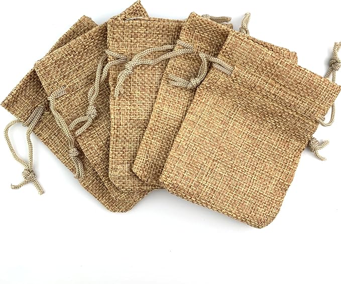 Palmhomee Pack Of 25 Burlap Gift Bags - Image 2
