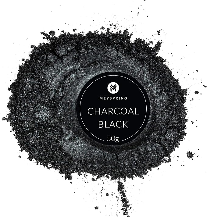 MEYSPRING Charcoal Black Mica Powder - Image 2