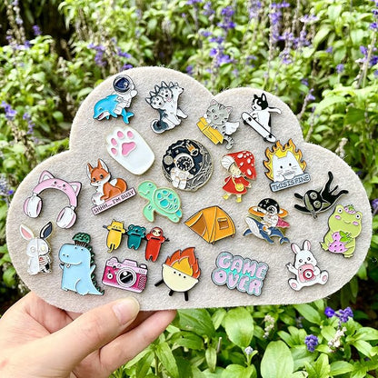 20/40/50 Pcs Cute Enamel Backpack Pins, Funny Anime Enamel Lapel Pins Bulk Set - Image 4