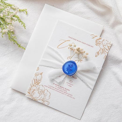 PONATIA Eucalyptus Wedding Invitation Envelope Seal Stickers, Christmas Cards - Image 2