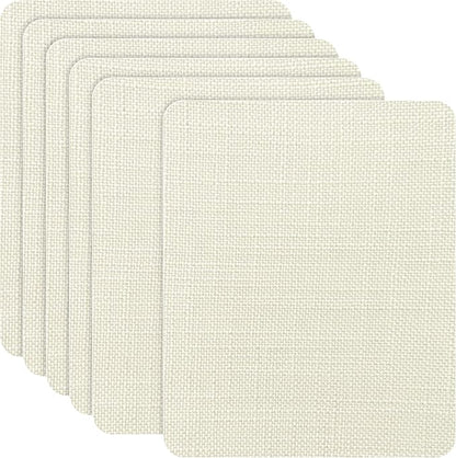 Azobur Coarse Linen Repair Patches, 6 Piece Self-Adhesive Linen Fabric Patches by Azobur