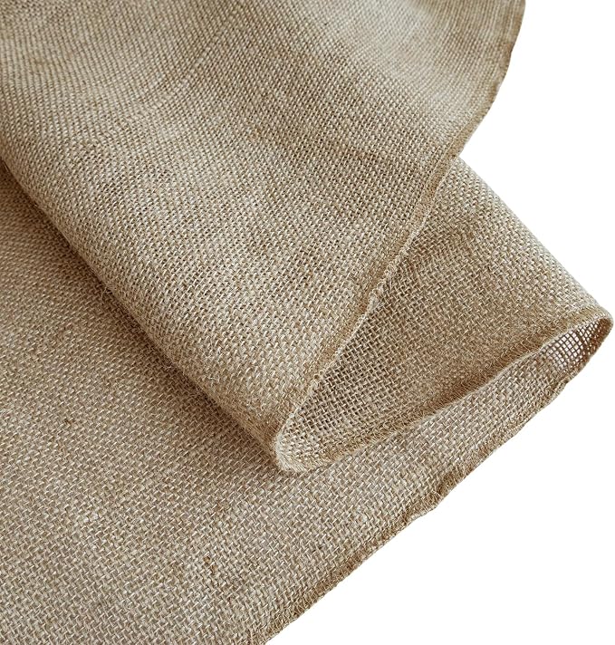 Shatex Natural Burlap Roll, 36inch x 30ft High Density Burlap Fabric - Image 2