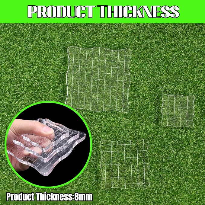 3Pcs Wave-Like Acrylic Blocks Set - Image 3
