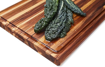 Sonder Los Angeles, XXL Thick Edge Grain Teak Wood Cutting Board - Image 9