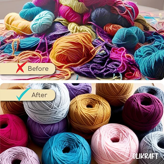 Olikraft Manual Yarn Winder | Yarn Ball Winder, Baller Crochet Spinner - Image 3