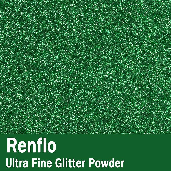 Renfio Ultra Fine Glitter Powder Metallic Resin Glitter 2.11 Oz PET Flakes - Image 2