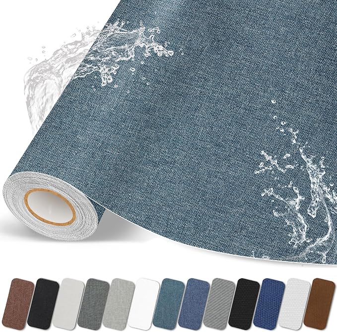 Fabric Repair Patches, 17X79 inch Linen Self-Adhesive Fabric Repair Tape by CanvasRepairPatch
