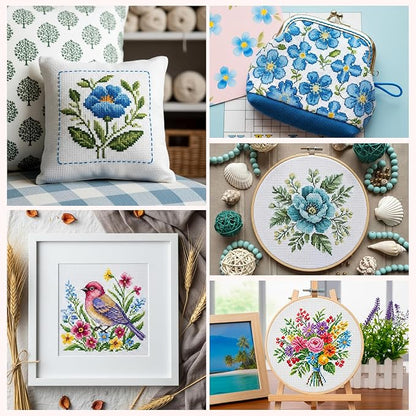 12 PCS Aida Cloth 14 Count White Cross Stitch Fabric - Image 6