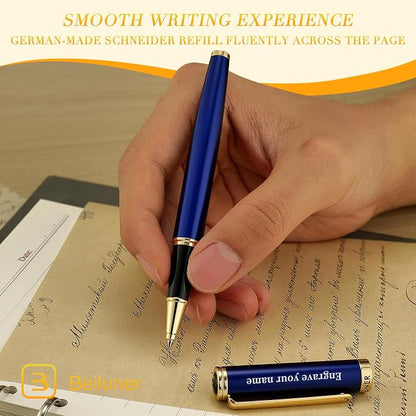 BEILUNER Blue Personalized Pen, Stunning Luxury Lacquer - Image 7