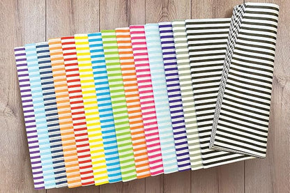 Flexicore Packaging Lilac Purple Pin Stripe Print Gift Wrap Tissue Paper Size: - Image 2