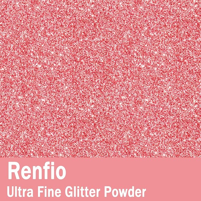 Renfio Ultra Fine Glitter Powder Metallic Resin Glitter 2.11 Oz PET Flakes - Image 2
