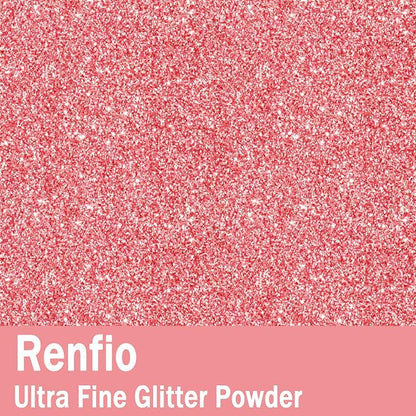 Renfio Ultra Fine Glitter Powder Metallic Resin Glitter 2.11 Oz PET Flakes - Image 2