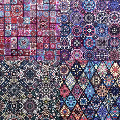 Groovy Boho Tribal Scrapbook Pad – 24 Bohemian Sheets - Image 5