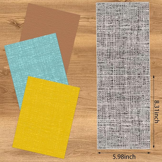 Threetols 3-D Textured Impressions Embossing Folder, Line Background Embossing - Image 2