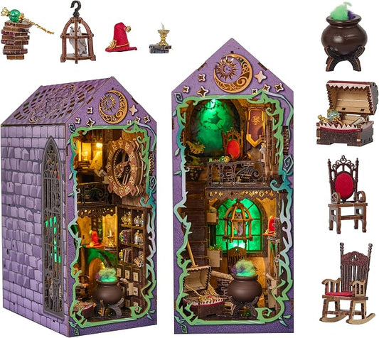 Mystic Theurge's Book Nook Kit by VakiVaki-Specializinginthedesignandproductionofwoodenminiatures