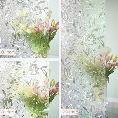 Hilarious Privacy Window Film, Tulip Window Vinyl, Stained Glass Static Stickers - Image 3