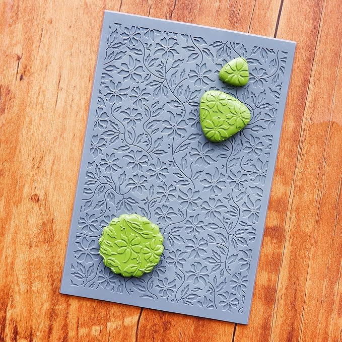 Arbuya Flowers Polymer Clay Texture Mat - Image 2
