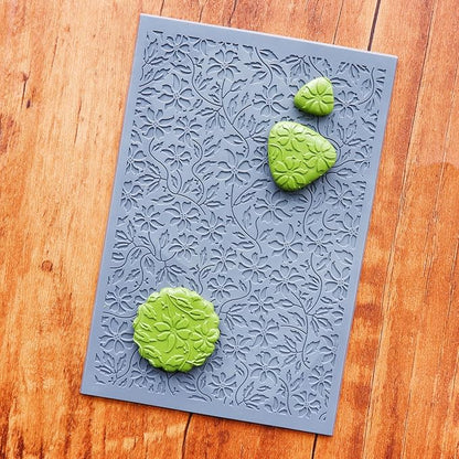 Arbuya Flowers Polymer Clay Texture Mat - Image 2