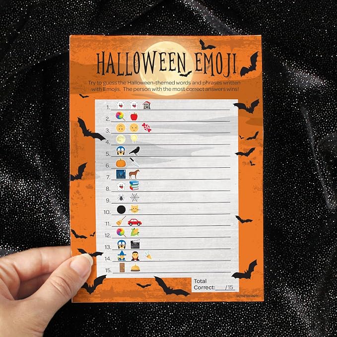 DISTINCTIVS Halloween Party Emoji Guessing Game - Image 2