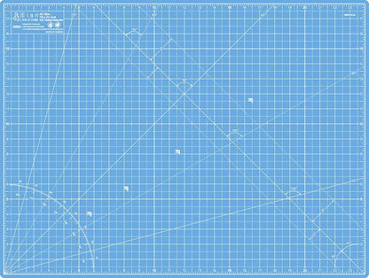 Elan Cutting Mat A2 Blue, Self Healing Cutting Mat 18x24 Inch, 5-Ply Craft by Elan
