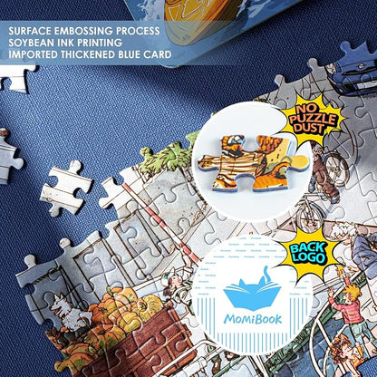 MOMIBOOK Puzzles for Adults 1000 Piece Jigsaw Puzzles of Let's Go! Set Sail - Image 4