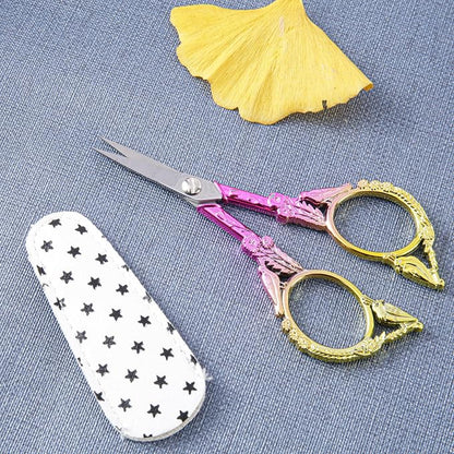 Small Embroidery Scissors with Cover -Cute and Comfortable Gradient handles - Image 8