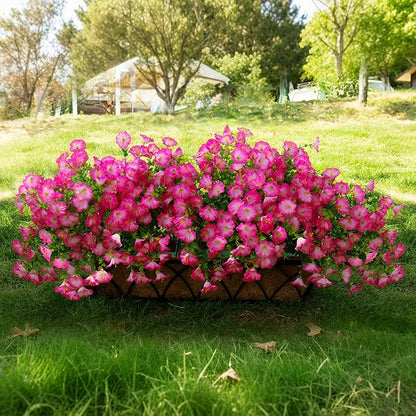 Artificial Flowers Fake Plants for Outdoor Indoor Decoration, 16 Bundles UV - Image 5