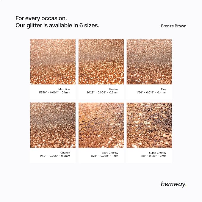 Hemway Polyurethane & Epoxy Resin Glitter 100g / 3.5oz Metallic Crystal Flake - Image 3