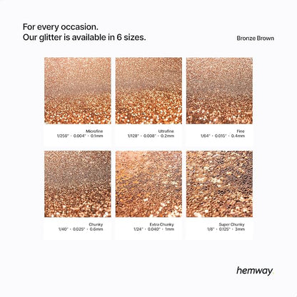 Hemway Polyurethane & Epoxy Resin Glitter 100g / 3.5oz Metallic Crystal Flake - Image 3