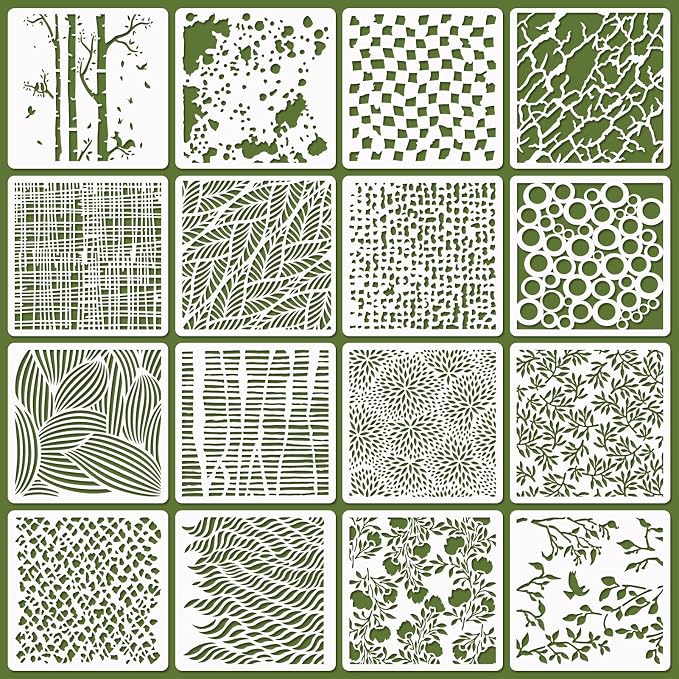 16 Pcs Layering Stencils for Painting by CODOHI