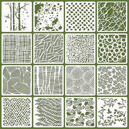 16 Pcs Layering Stencils for Painting by CODOHI