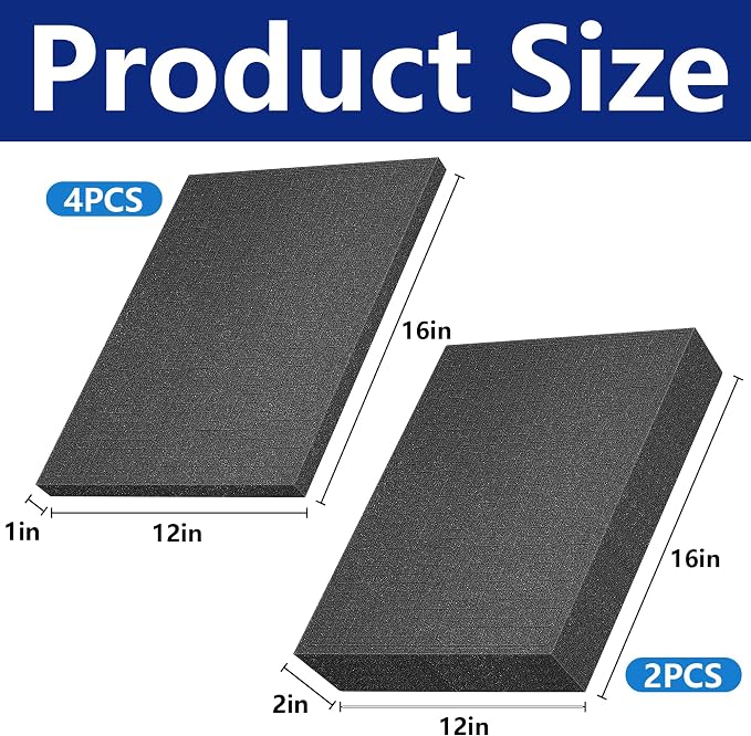 DECOHS 6 Pcs Pick Apart Foam Inserts- 2 Size Pick and Pluck Foam Sheets- Pluck - Image 2
