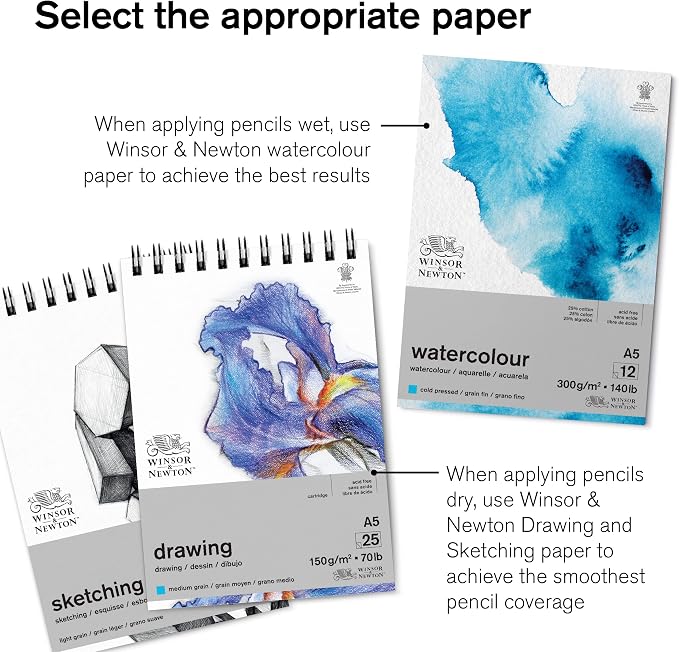 Winsor & Newton Studio Collection Artist Pencils, Watercolour Pencil Tin - Image 8