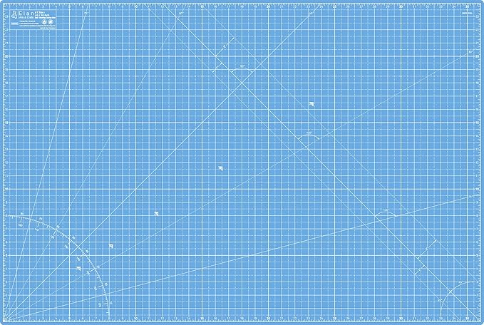 Elan Cutting Mat A1 Blue, Large Self Healing Cutting Mat 24 x 36 Inch, 5-Ply by Elan