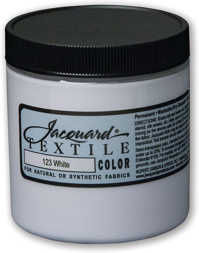Jacquard Fabric 8oz Color White by Jacquard