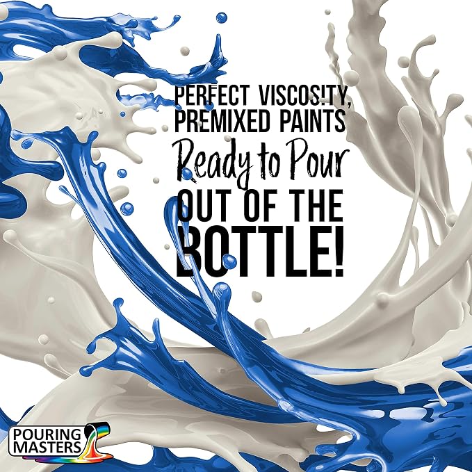 Pouring Masters Caribbean Blue Ready to Pour Acrylic Pouring Paint - Image 2