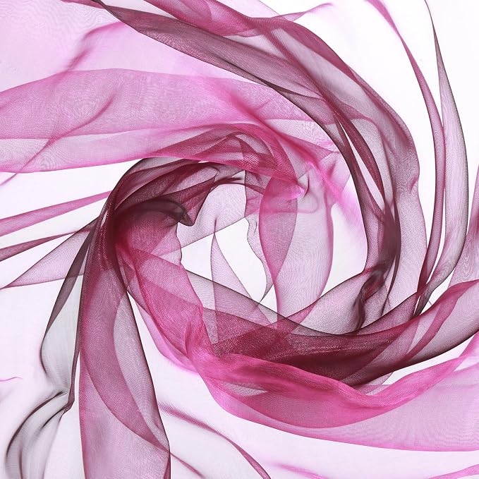 MECCANIXITY Iridescent Sheer Organza Fabric, 2 Yards x 59 Inches Solid by MECCANIXITY