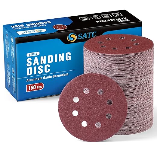 S SATC 150 PCS Sanding Disc 60 80 100 120 150 180 240 320 400 600 Grit Sanding by SSATC