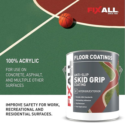 FIXALL Skid Grip Anti-Slip Coating, 1 Gallon, Exceeds ADA Standards, - Image 6