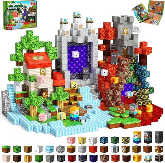 240 PCS Magnetic Blocks by BuildYourWorldwithUs