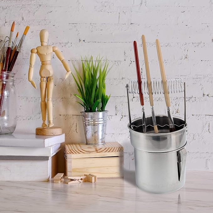 US Art Supply Deluxe Brush Cleaner-Brush Washer - Image 5