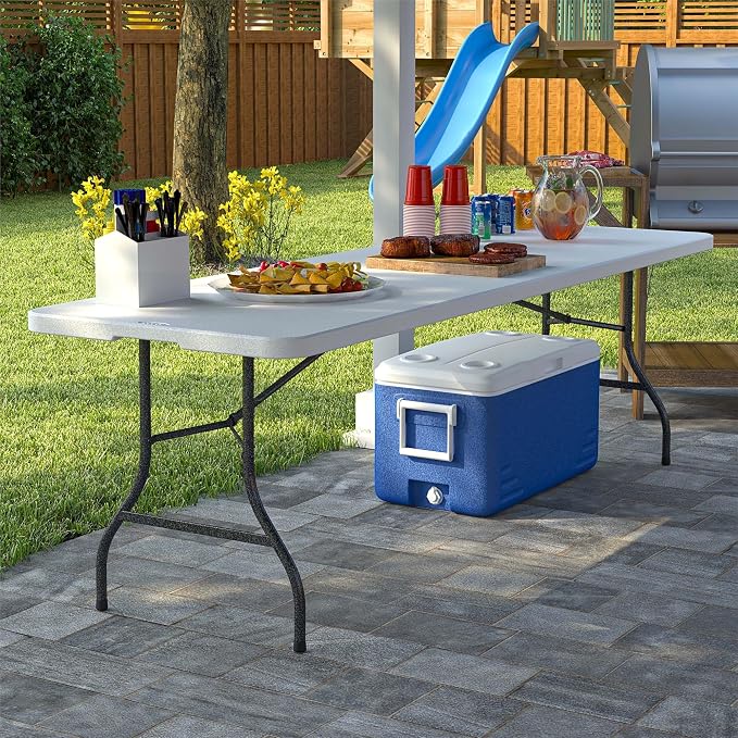 COSCO 8' Resin Straight Table - Image 2