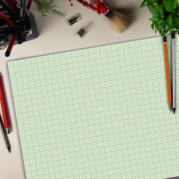 30 Pack 24" x 36" Large Graph Paper Bulk Graph Paper Pad Large Grid Paper Sheet - Image 7