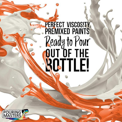 POURING MASTERS Citrus Orange Acrylic Ready to Pour Pouring Paint - Image 2